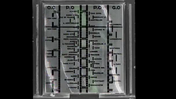Retro starožitné rádio — Stock video