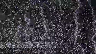 eski bir televizyon yakalanan statik ve elektronik gürültü