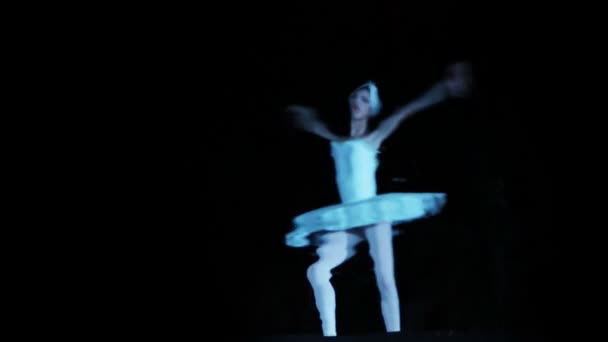 バレエ ダンサーの珍しいショット — ストック動画