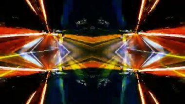 Geceleri Barselona sürüş soyut timelapse