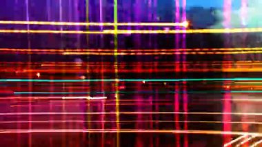 soyut desen Timelapse trafik yapılan ve sokak sahne gece vurdu