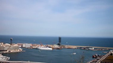 Barcelona'da sokak sahne bir gece çekim