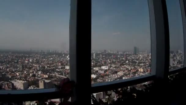 Timelapse de la vista desde el restaurante giratorio — Vídeo de stock