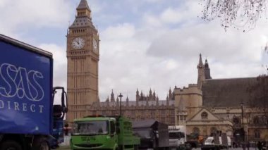 trafik, Londra'nın büyük ben Timelapse tilt shift objektif ile vurdu