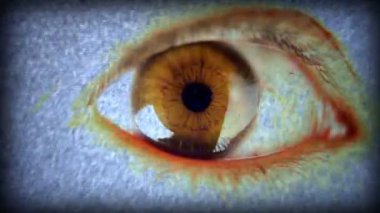 Marco yakın çekim shot etrafa yeşil göz