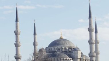 timelape ünlü Sultanahmet Camii İstanbul, Türkiye