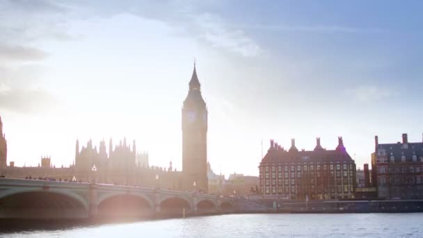 Timelapse of big ben and houses of parliament