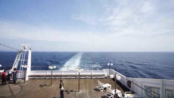 Záběr mraky z lodi — Stock video