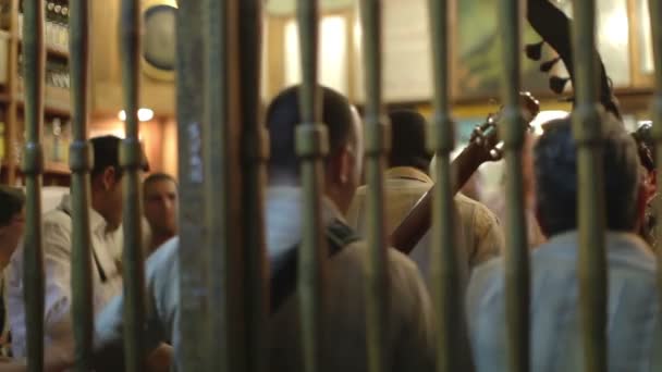 A kubai banda eco caribe forgatták, teljesítő a bodegiuta del medio, Havannában — Stock videók