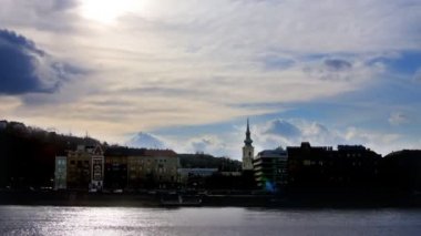 Budapeşte siluetinin manzarasına