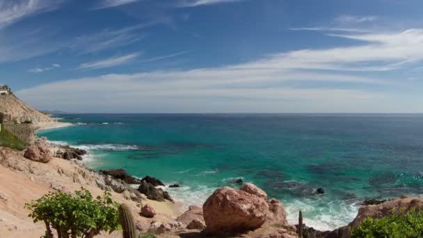 Beautiful timelapse shot in los cabo, baja california sur mexico — Stock Video