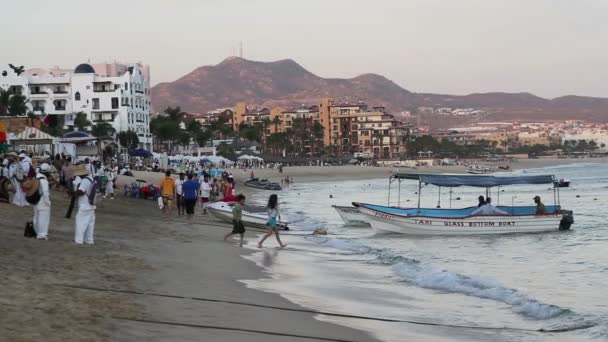 Pantai Medano di cabo san lucas, baja california sur mexico — Stok Video