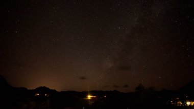 baja california sur, Meksika geceleri yıldız Timelapse