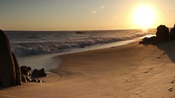 Όμορφη timelapse πυροβόλησε στο ηλιοβασίλεμα στο cabo Λος — Αρχείο Βίντεο