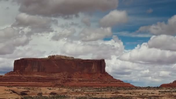 Muhteşem taş yapıları canyonlands, utah, ABD — Stok video