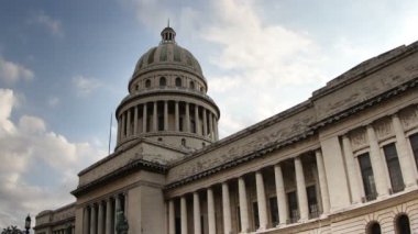 Bina havana, Küba'nın merkezi capitolio gece Timelapse