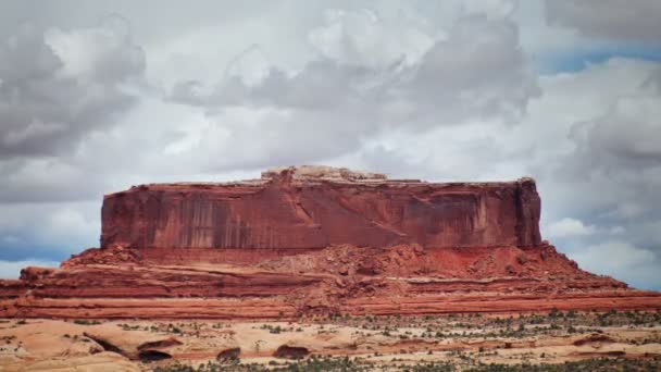 Úžasné skalní struktury v canyonlands, utah, usa — Stock video