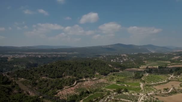 Prise de vue du lac pantano de boadella en Espagne catalytique — Video