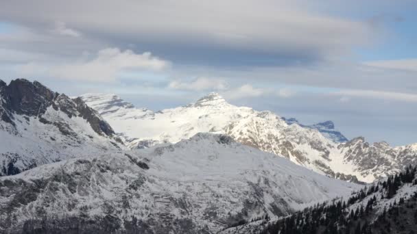 Berg timelapse in chamonix, Franse Alpen — Stockvideo