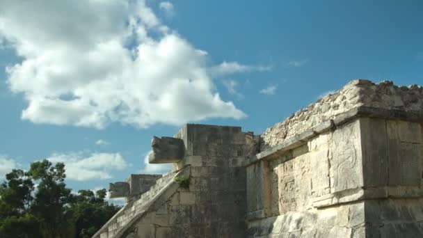 Timelapse av Maya-ruinerna på chichen itza, Mexiko. — Stockvideo