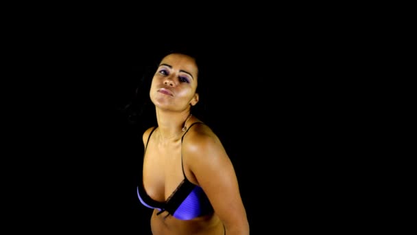 Сексуальная танцовщица гого — стоковое видео
