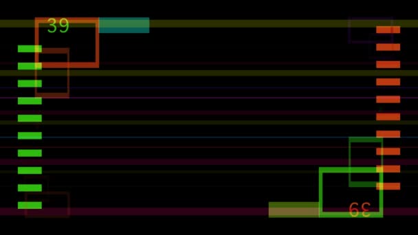 Codice dei dati e della tecnologia — Video Stock