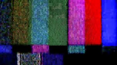 eski bir televizyon yakalanan statik ve elektronik gürültü