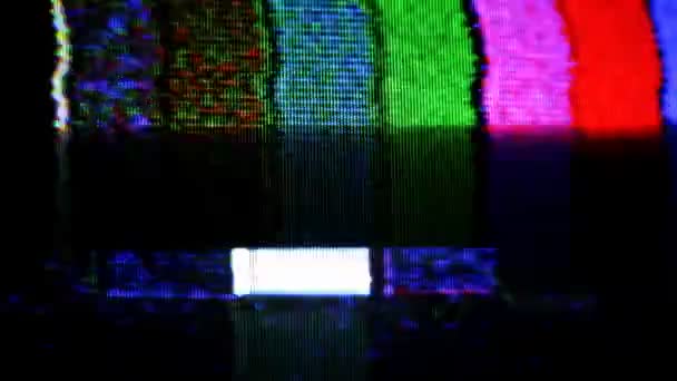 Static and electronic noise captured from an old televison — Stock Video