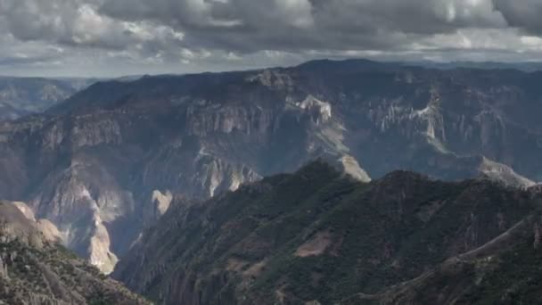 Timelapse neuvěřitelné měděný kaňon (Barrancas del Cobre) — Stock video