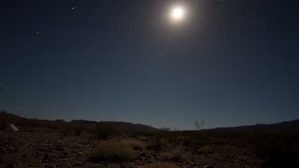 Zeitraffer der Sterne in der Nacht — Stockvideo