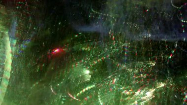 funky glitterball ışık desenleri ile iplik