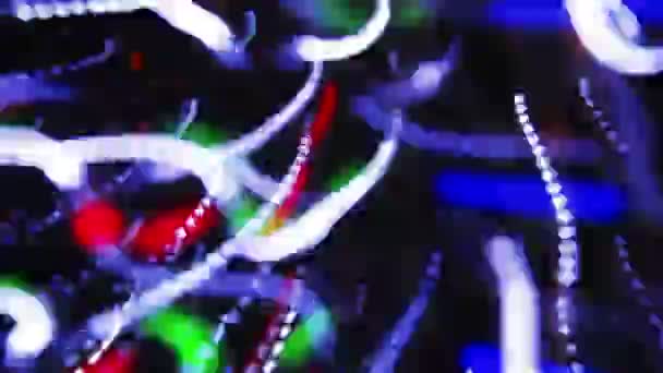 Disko desen mevsimlik ışıklar yapılan — Stok video