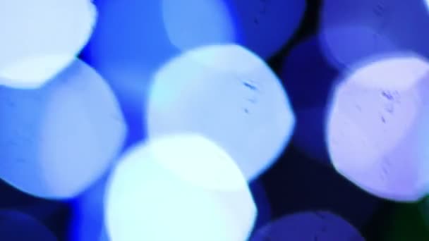 Modèle disco fabriqué à partir de lumières bleues — Video