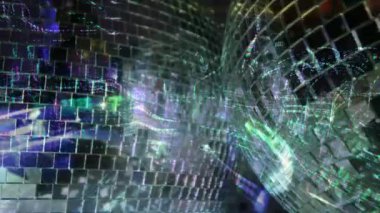 funky glitterball ışık desenleri ile iplik