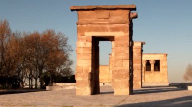 Madrid'da el templo (debod Tapınağı) Anıtı