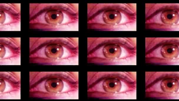 digitální animace hd obrazovky zobrazeno různé velký bratr oči