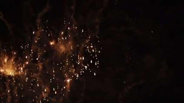 Πολύχρωμα πυροτεχνήματα — Αρχείο Βίντεο