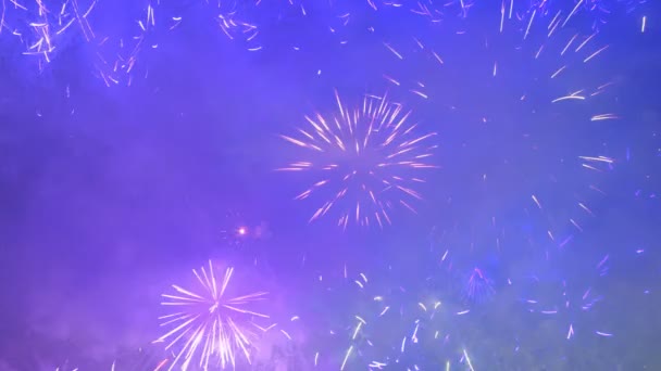 Abstrakter Clip aus Feuerwerk — Stockvideo