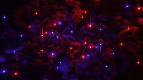 花火から作られた抽象的なクリップ — ストック動画