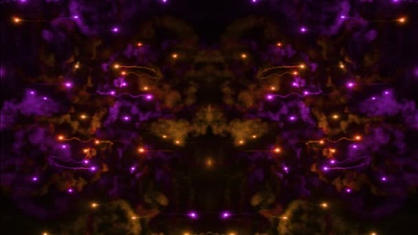 Clip abstrait réalisé à partir de feux d'artifice 