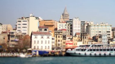 galata Kulesi ve çevredeki mahalle görünümü
