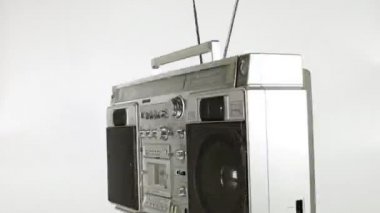 bir fantastik görünümlü retro getto blaster stopmotion