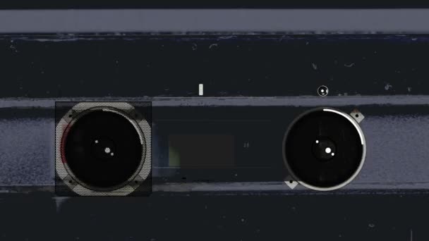 Illustration d'un blaster ghetto rétro avec les pièces qui poussent et se forment pour faire l'objet entier 