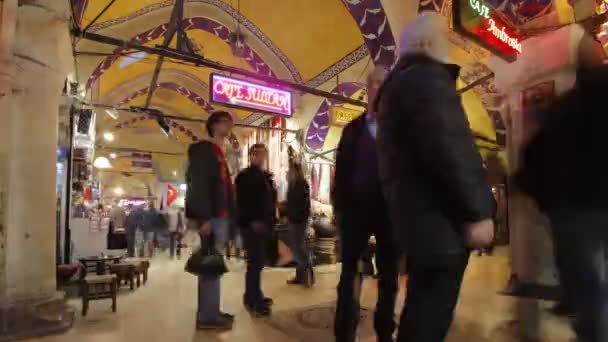 Timelapse tłumy osób dojeżdżających do pracy w Nowym Jorku dworzec grand central — Wideo stockowe