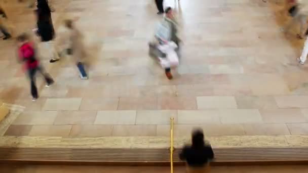 Тімелапс натовпу людей на великій центральній станції Нью-Йорка — стокове відео