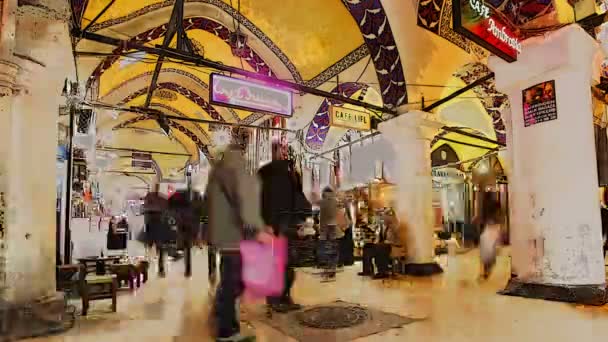 Хронология толпы пассажиров на центральном вокзале Нью-Йорка — стоковое видео