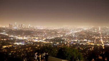 los angeles manzarası, gece griffith Gözlemevi görünümünü