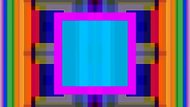Абстрактный шаблон с квадратными формами — стоковое видео