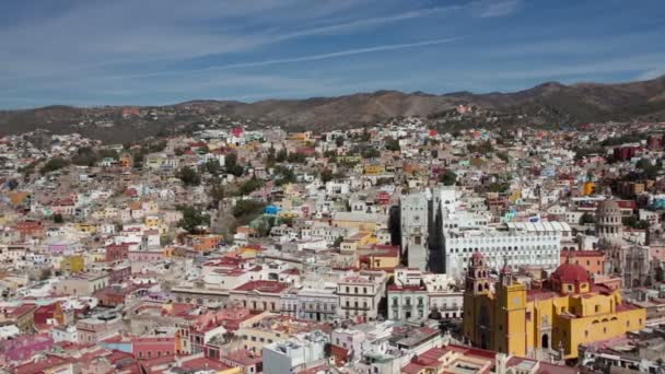 Το όμορφο ορίζοντα της πόλης guanajuato, Μεξικό. — Αρχείο Βίντεο