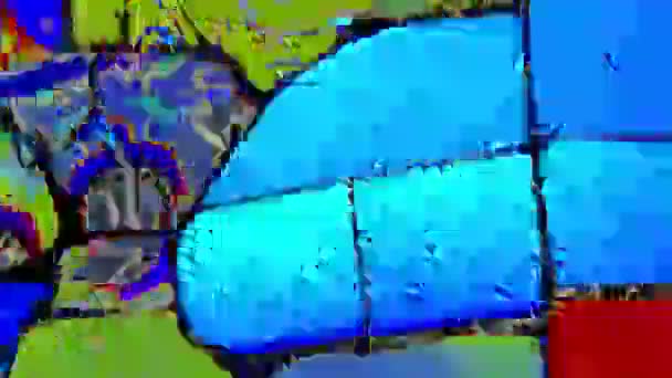 セラミック タイルのイメージから作られた抽象的なクリップ — ストック動画